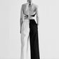 ELASTICATED 2 COLOUR HEM APPLIQUE' PANTS