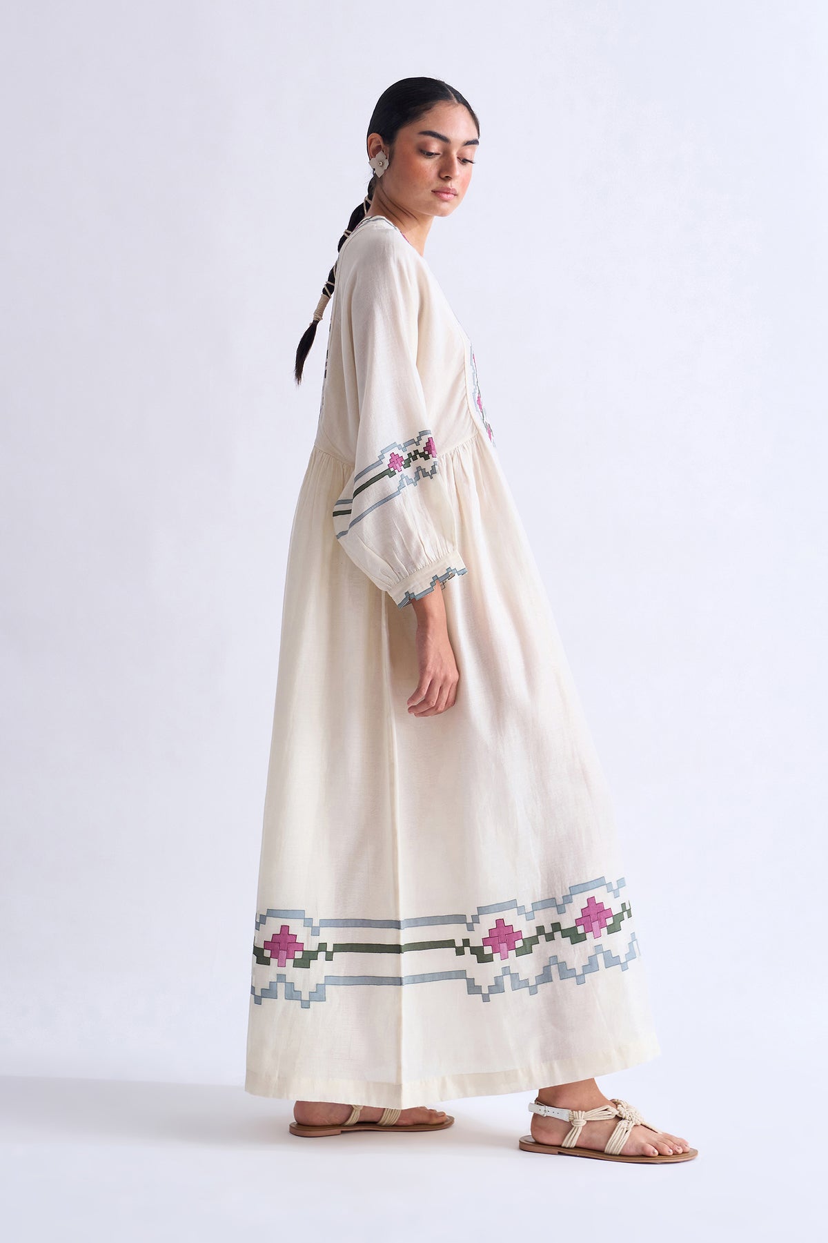 SIDE GATHER DRESS