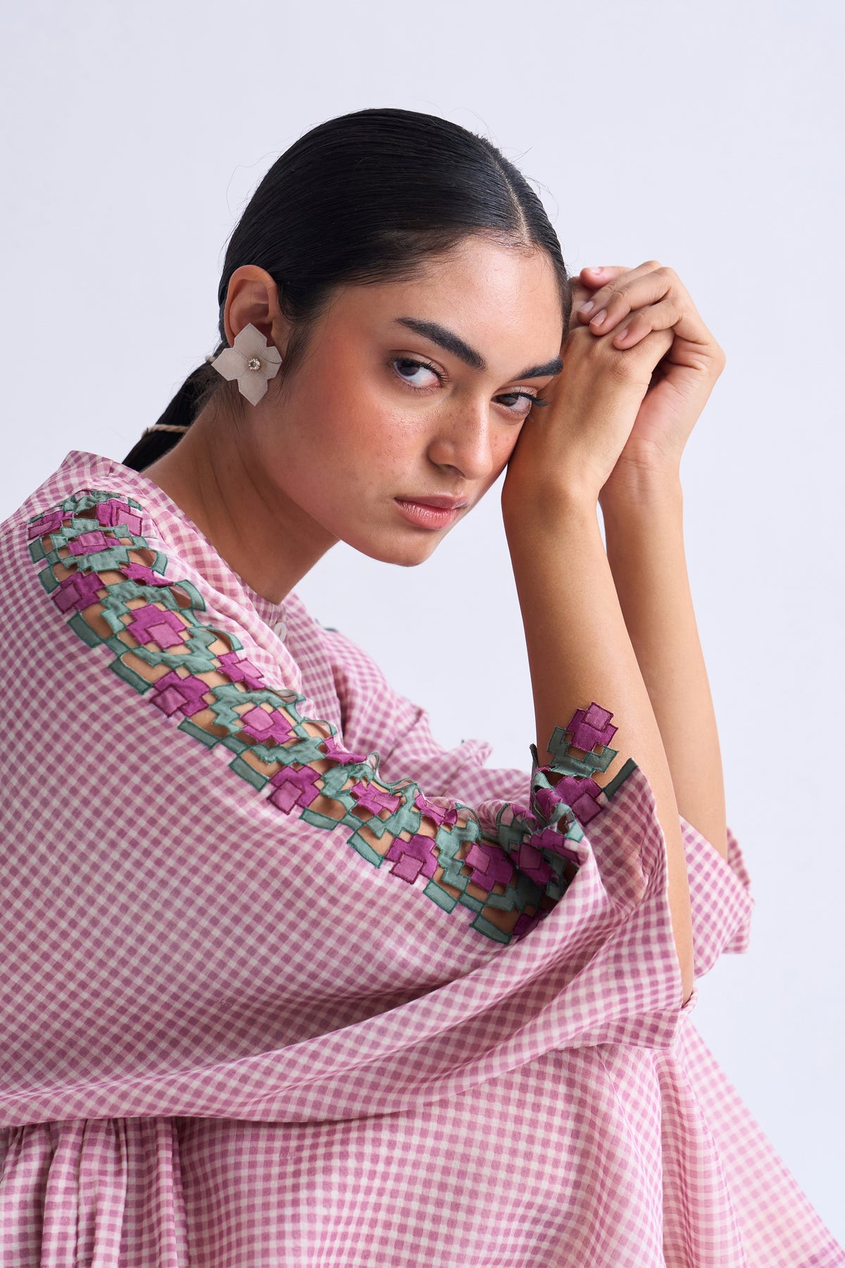 SIDE GATHER DRESS