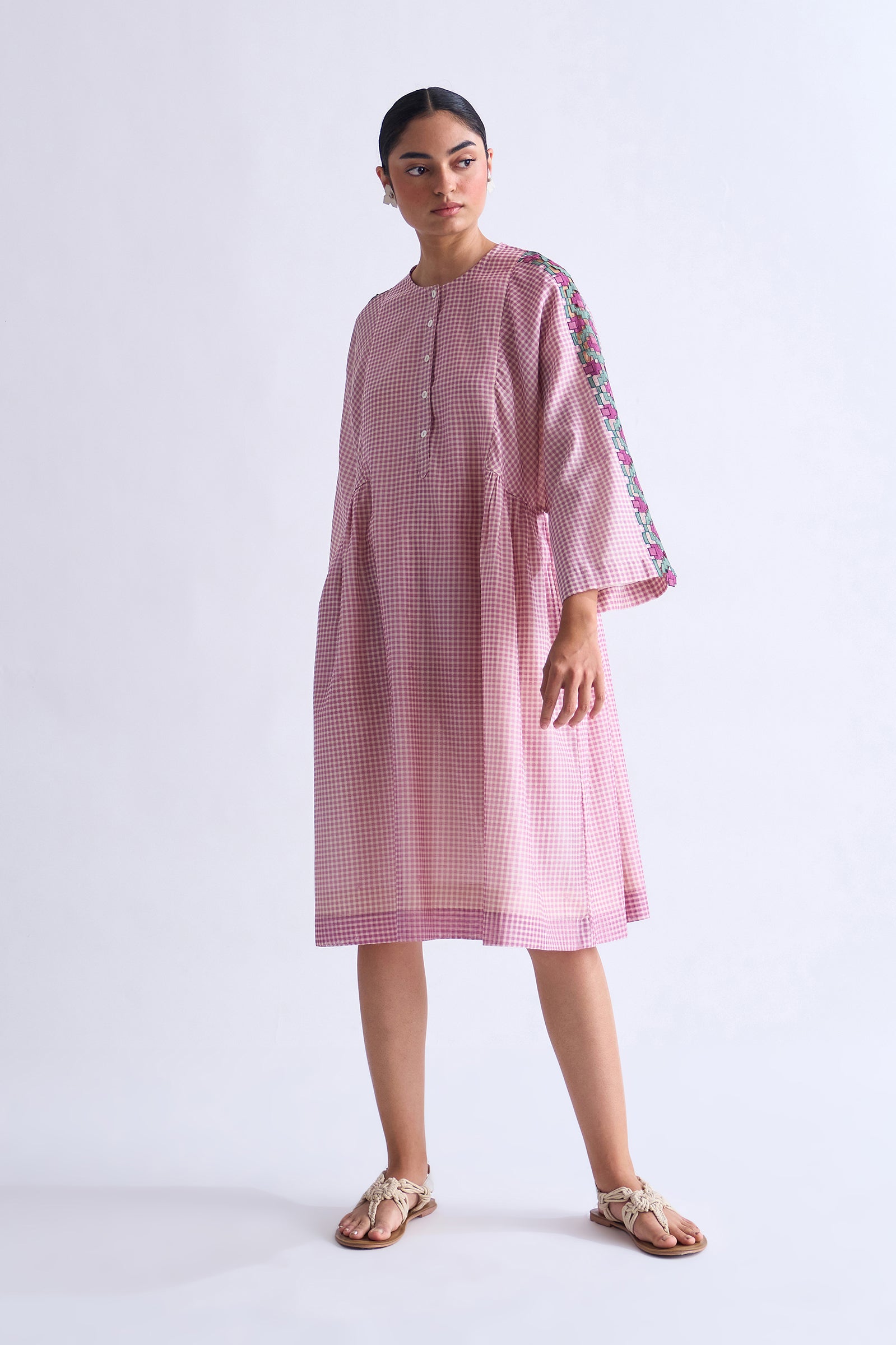 SIDE GATHER DRESS