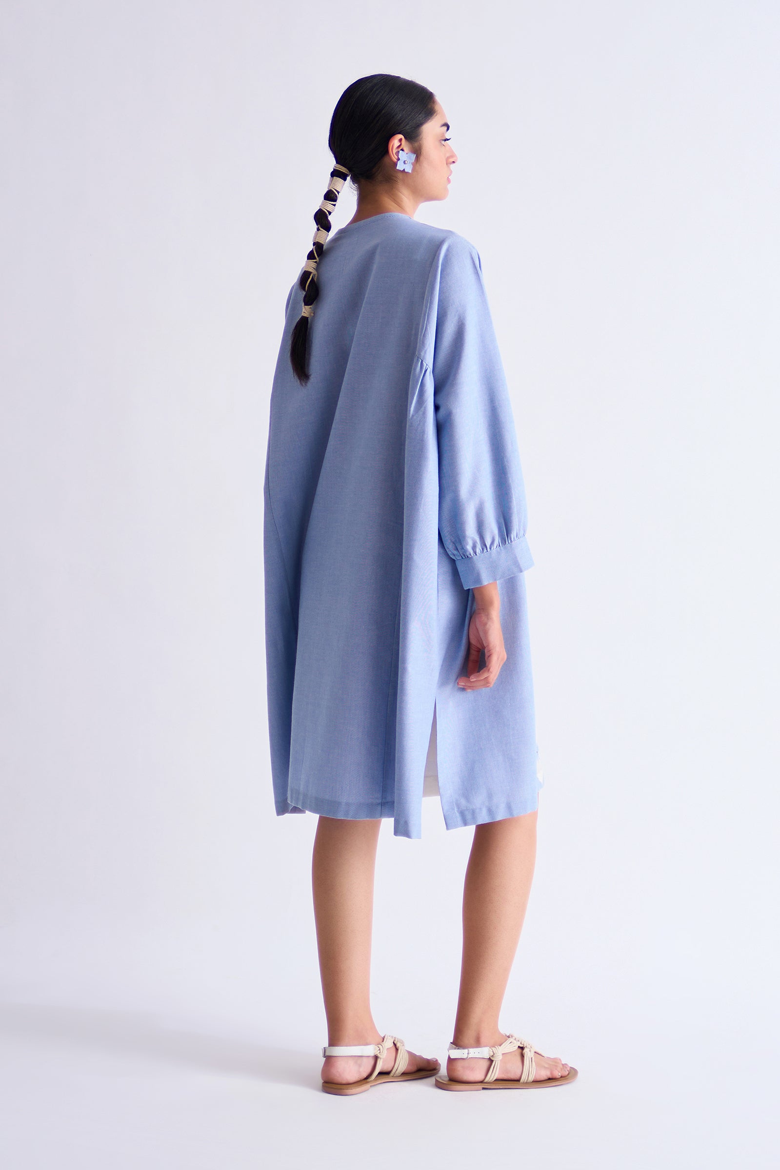SIDE GATHER DRESS