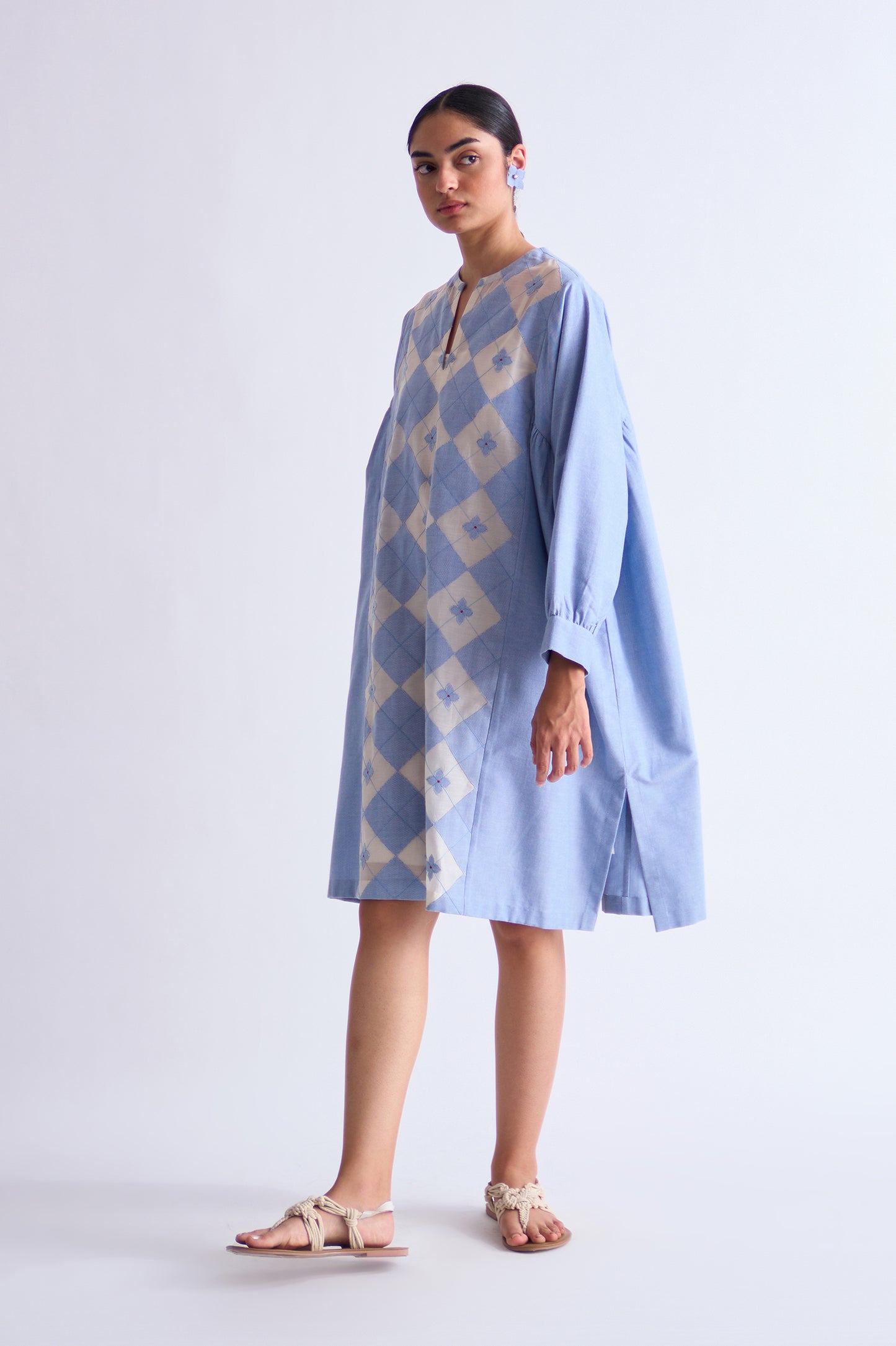 SIDE GATHER DRESS