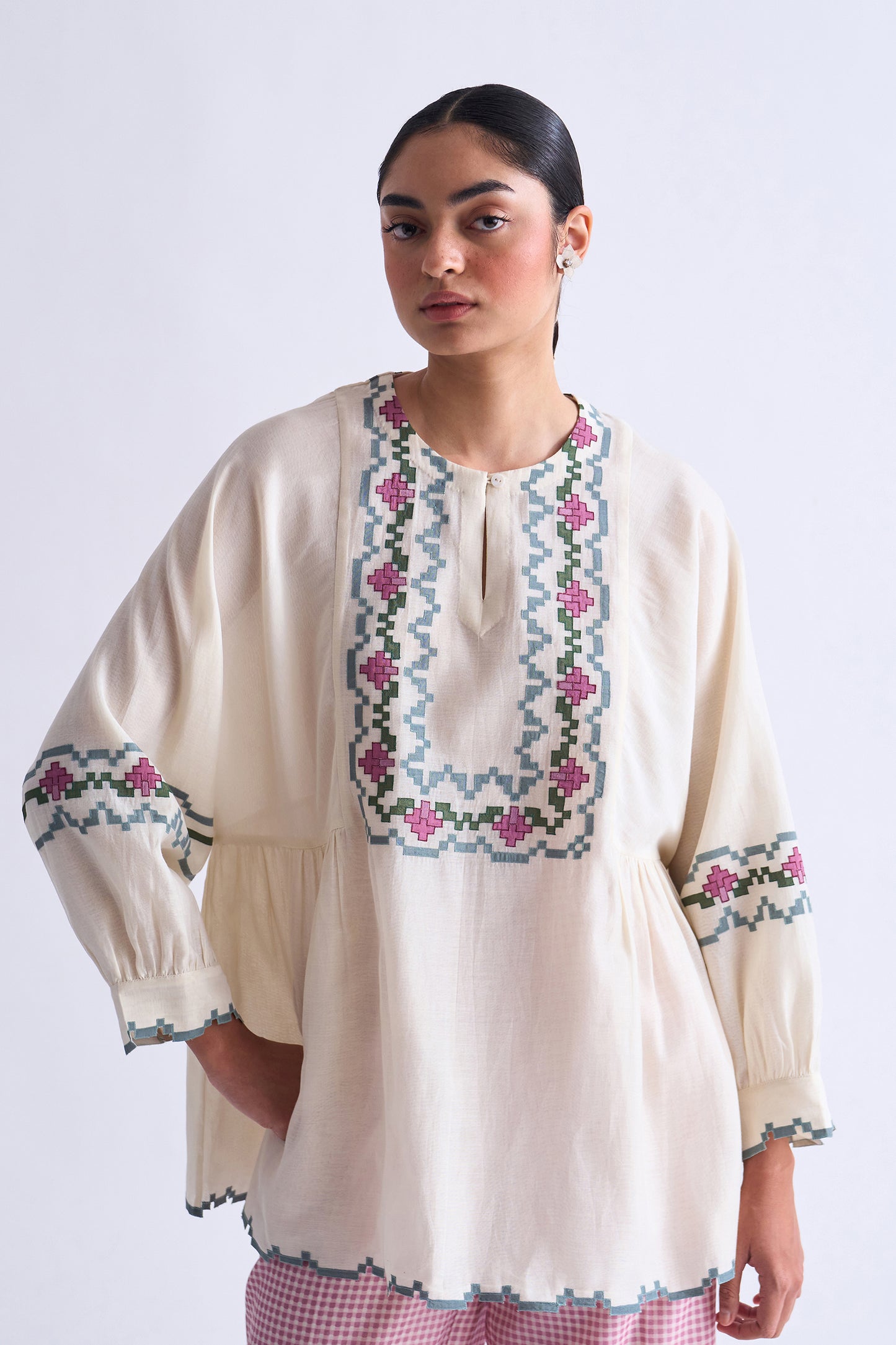 SIDE GATHER SHIRT