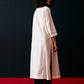 IVORY TRIBAL APPLIQUE' KAMEEZ
