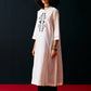 IVORY TRIBAL APPLIQUE' KAMEEZ
