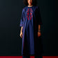 NAVY TRIBAL APPLIQUE' KAMEEZ