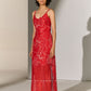 GEOMETRIC FLORAL CUTWORK SLIP / SKIRT