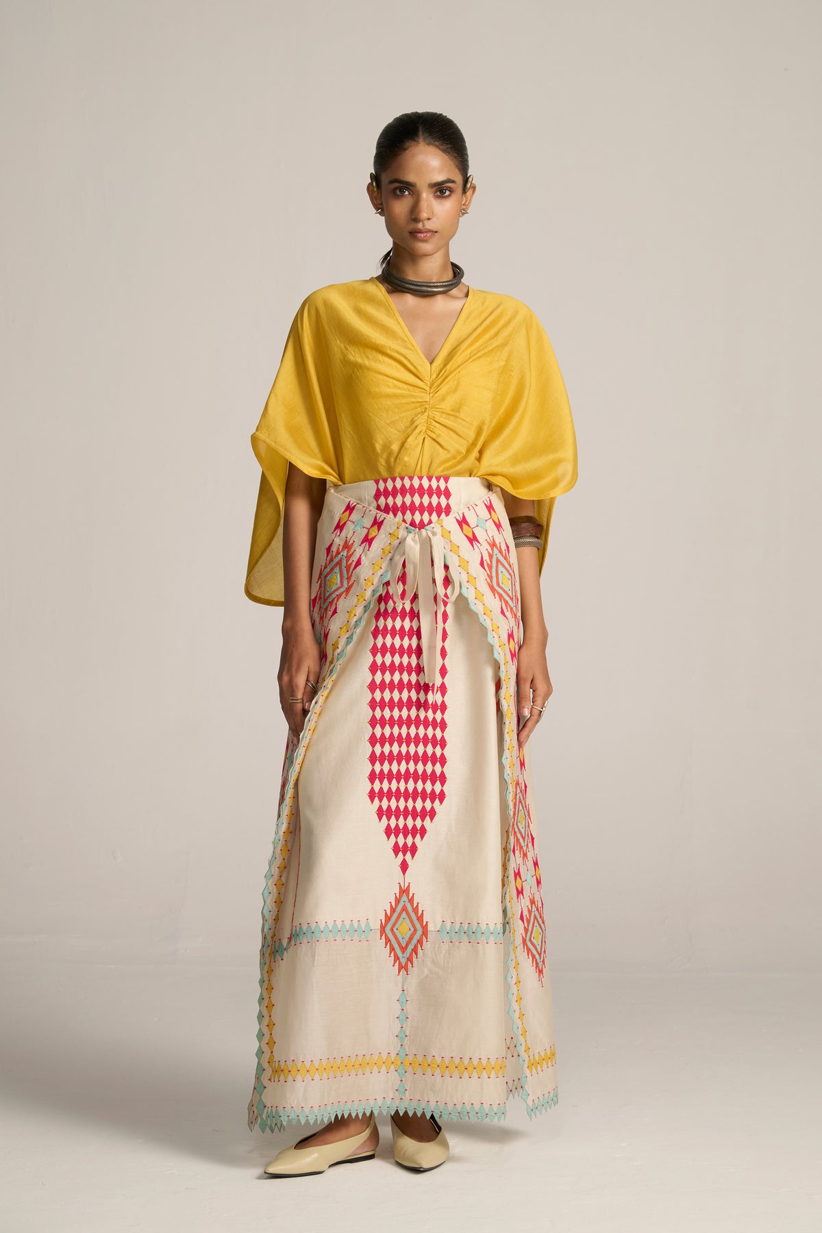 FRONT TIE SKIRT