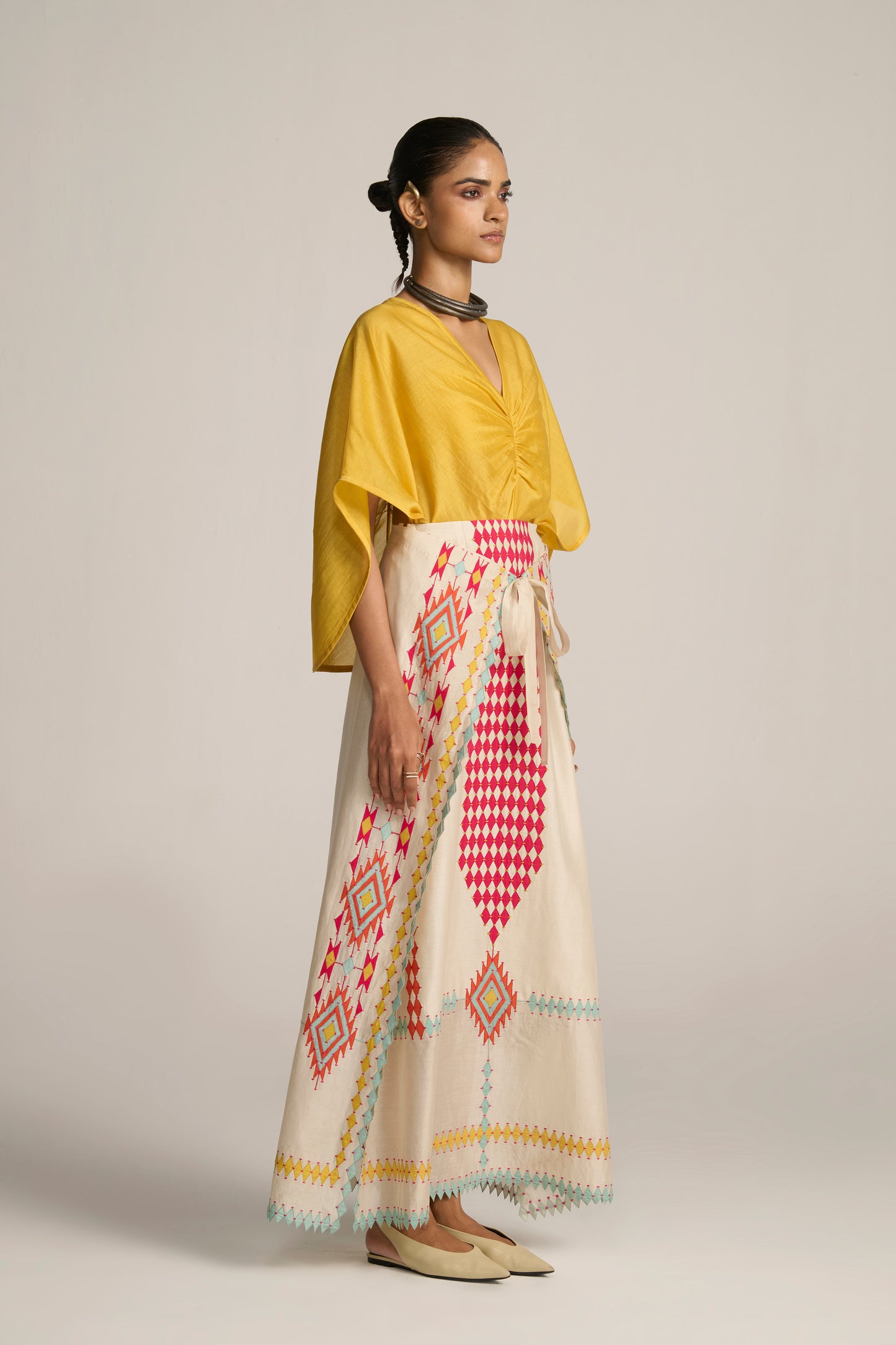FRONT TIE SKIRT
