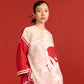SUN, CRANE AND CLOUDS DROP SHOULDER SHIRT