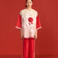 SUN, CRANE AND CLOUDS DROP SHOULDER SHIRT