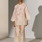 GEOMETRIC FLORAL CUTWORK SHIRT IVR