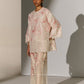 GEOMETRIC FLORAL CUTWORK SHIRT IVR