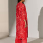 GEOMETRIC FLORAL CUTWORK KAMEEZ