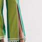 SLIT APPLIQUE' STRAIGHT PANTS