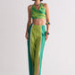 SLIT APPLIQUE' STRAIGHT PANTS