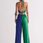 SCALLOP APPLIQUE' 2 COLOUR PANTS