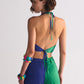 SCALLOP APPLIQUE' 2 COLOUR PANTS
