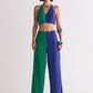 SCALLOP APPLIQUE' 2 COLOUR PANTS