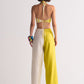 2 COLOUR HEM APPLIQUE' PANTS