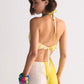 2 COLOUR HEM APPLIQUE' PANTS