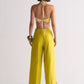 2 COLOUR SLIT APPLIQUE' PANTS
