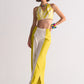 2 COLOUR SLIT APPLIQUE' PANTS