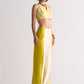 2 COLOUR SLIT APPLIQUE' PANTS