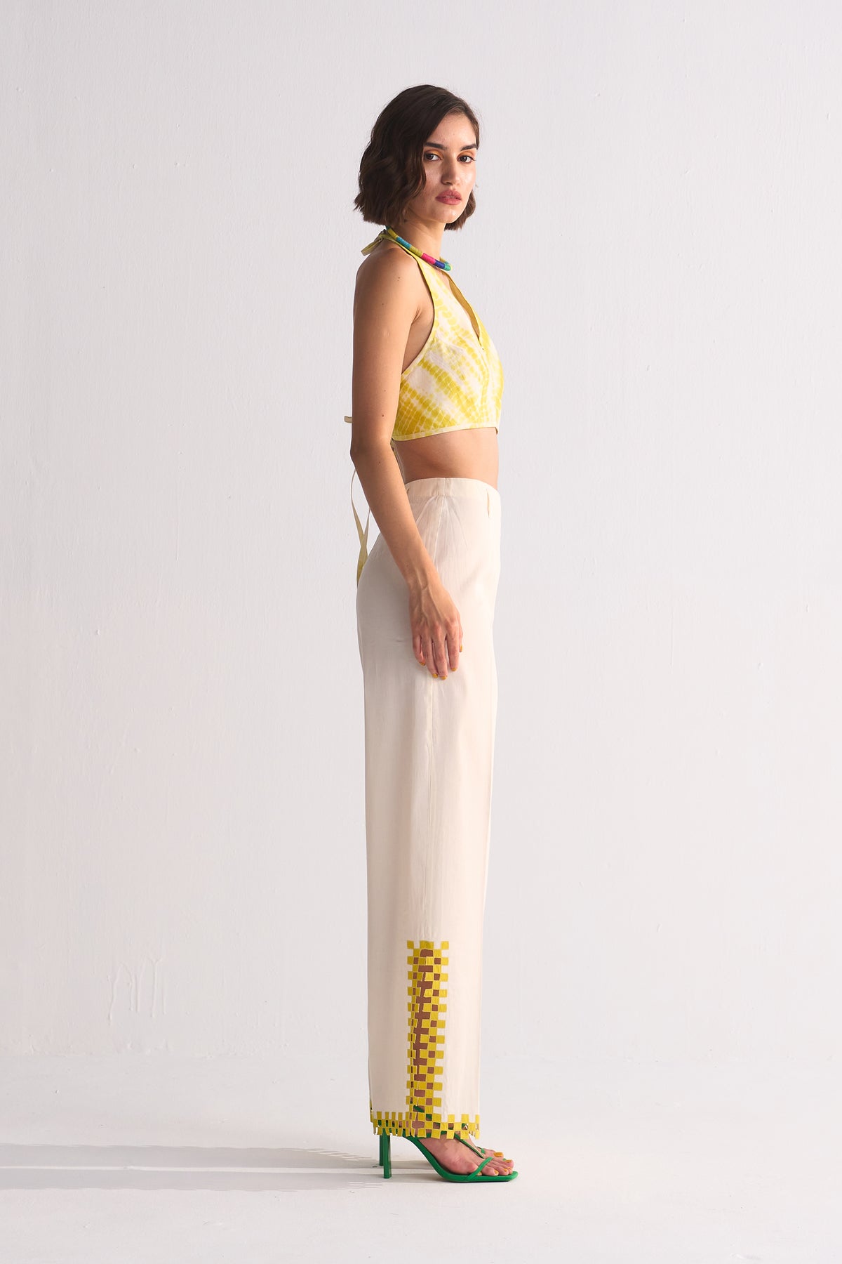 APPLIQUE' CUTWORK PANTS