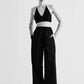 ELASTICATED PLAIN PANTS