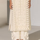 SLIT CUTWORK STRAIGHT PANTS