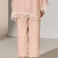 GEOMETRIC AND FLORAL CUTWORK STRAIGHT PANTS SMV