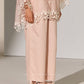 GEOMETRIC AND FLORAL CUTWORK STRAIGHT PANTS SMV