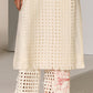 GEOMETRIC AND FLORAL STRAIGHT PANTS IVR
