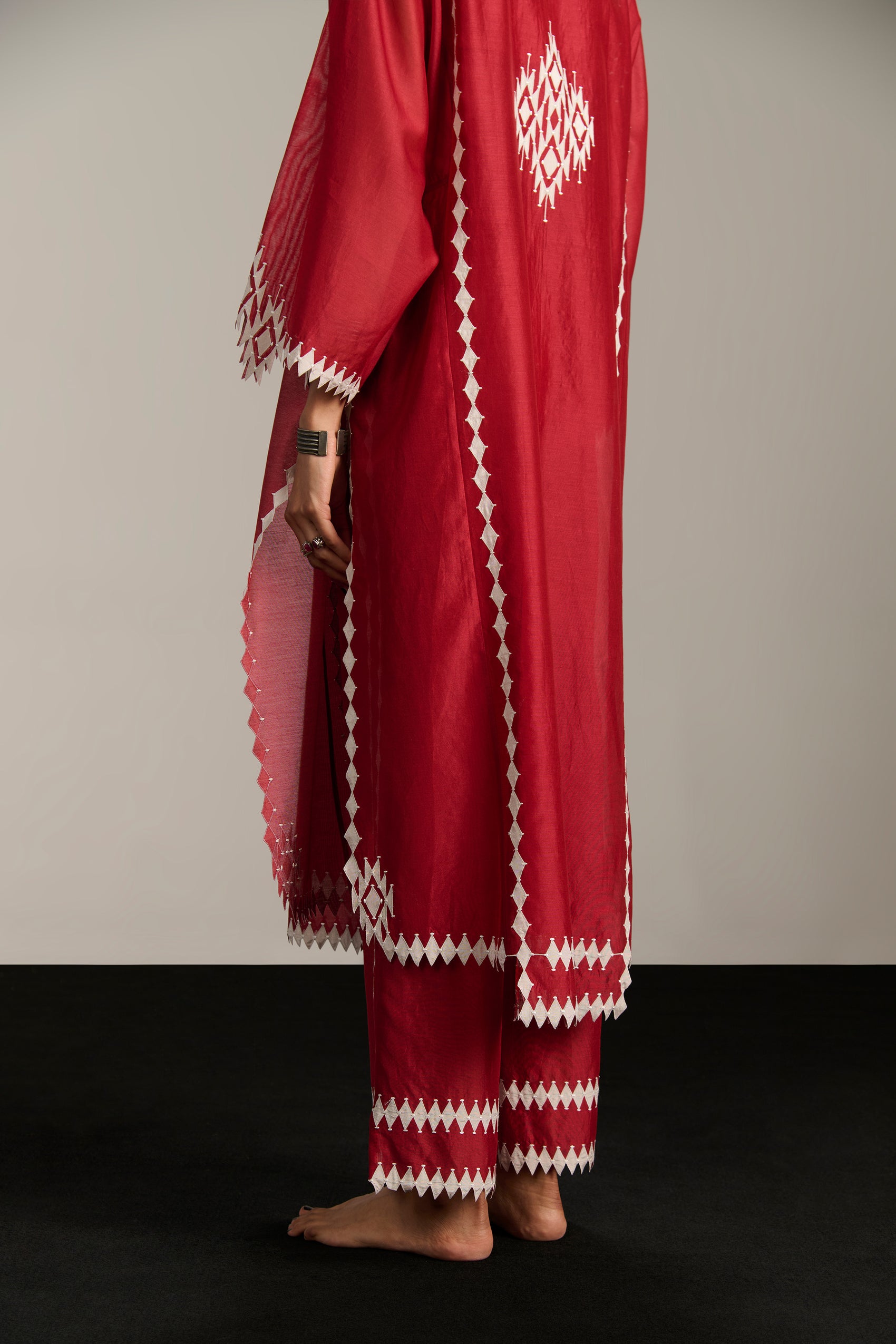 APPLIQUE' AND CUTWORK PANTS