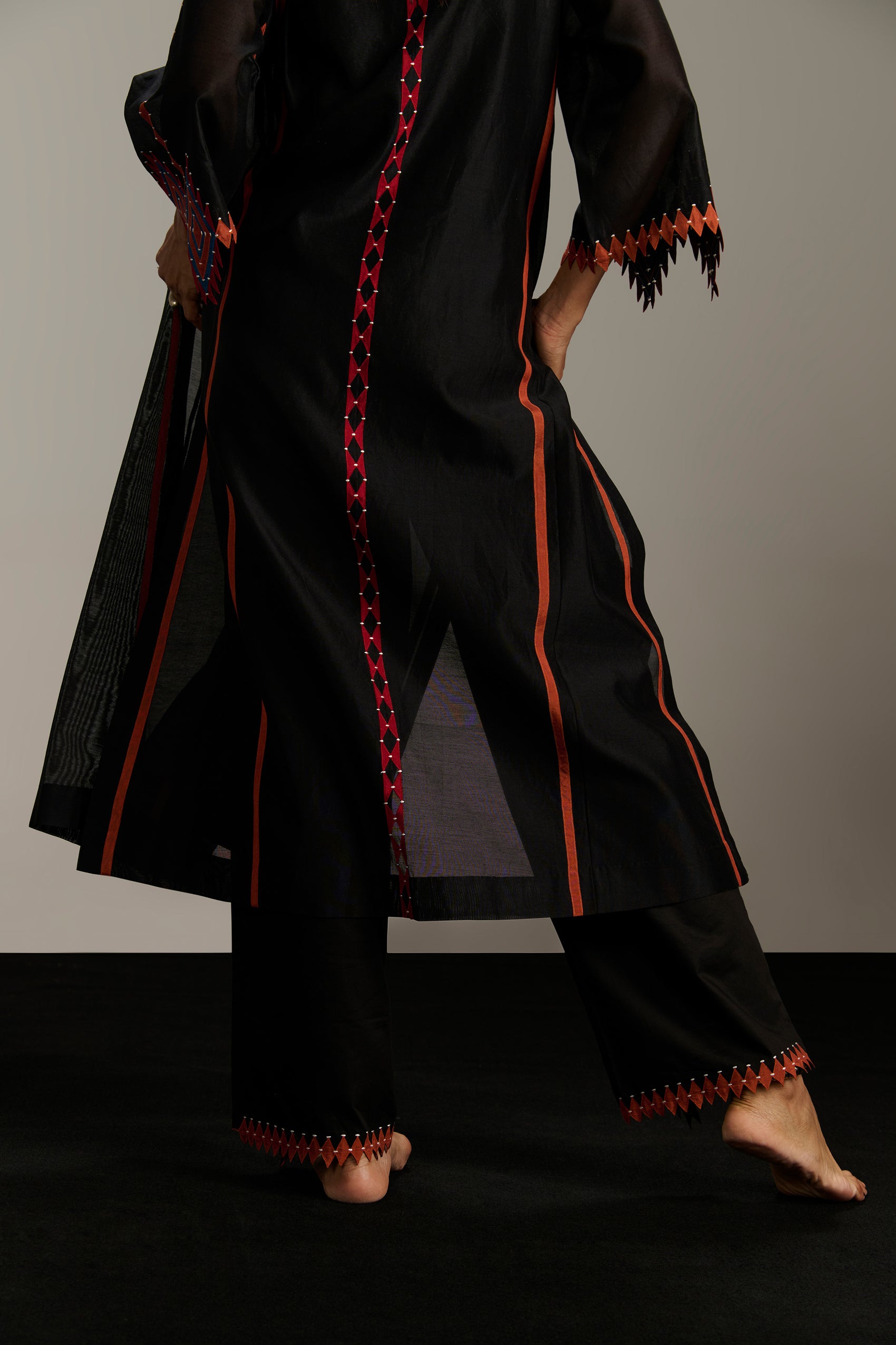 APPLIQUE' AND CUTWORK PANTS