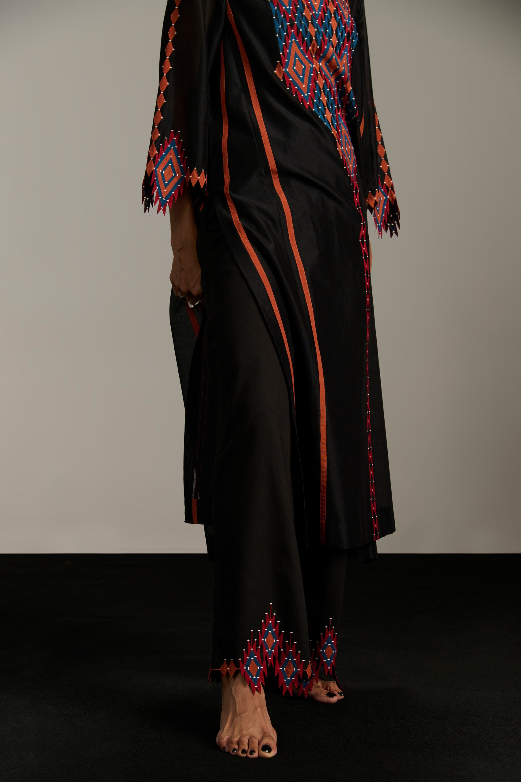 APPLIQUE' AND CUTWORK PANTS