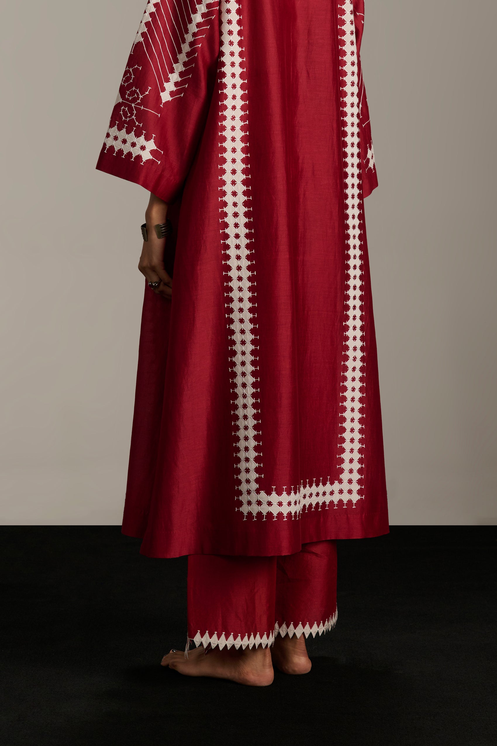 APPLIQUE' AND CUTWORK PANTS