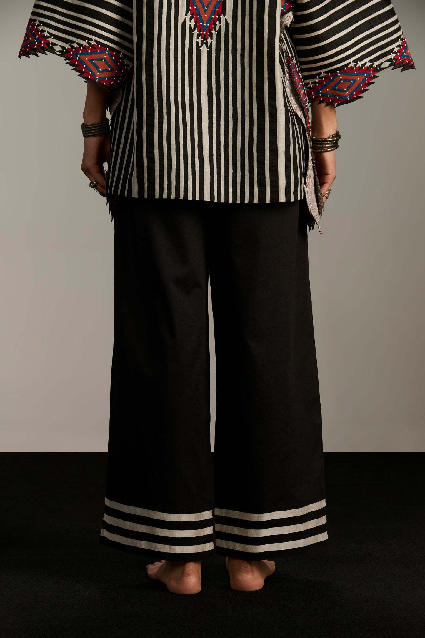 APPLIQUE' AND CUTWORK PANTS