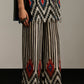 STRIPE APPLIQUE' AND CUTWORK PANTS