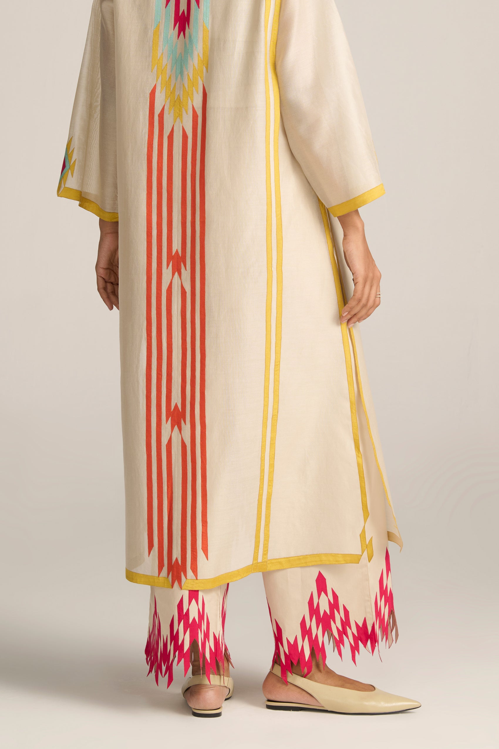 APPLIQUE' AND CUTWORK PANTS