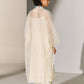 GEOMETRIC FLORAL CUTWORK KAFTAN