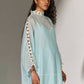 GEOMETRIC FLORAL CUTWORK KAFTAN