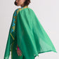 TABLEMAT SHIRT WITH SHOULDER APPLIQUE' AND CUTWORK