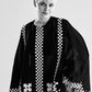 TABLEMAT SHIRT WITH APPLIQUE' AND CUTWORK