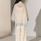GEOMETRIC FLORAL CUTWORK KAFTAN SHIRT