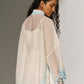GEOMETRIC FLORAL CUTWORK KAFTAN SHIRT