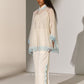 GEOMETRIC FLORAL CUTWORK KAFTAN SHIRT