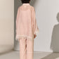 GEOMETRIC FLORAL CUTWORK KAFTAN SHIRT SMV