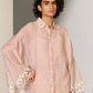 GEOMETRIC FLORAL CUTWORK KAFTAN SHIRT SMV